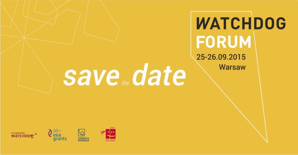 save the date - Watchdog Forum